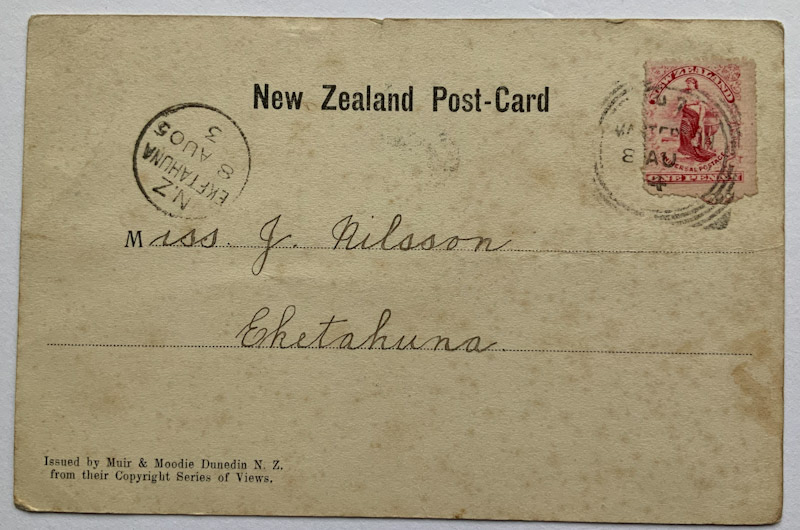 Early 1900s photo postcard Wanganui by Muir & Moodie